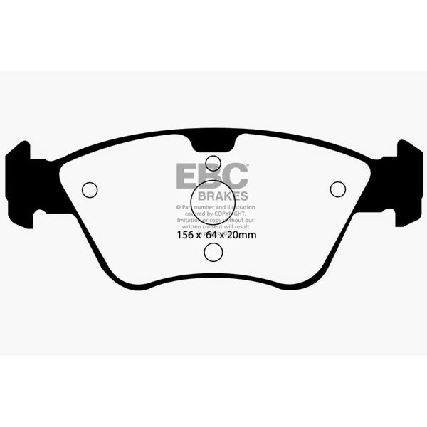 03-08-Chrysler-Crossfire-3.2-Greenstuff-Front-Brake-Pads