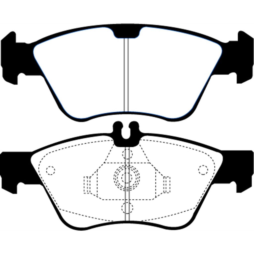 03-08-Chrysler-Crossfire-3.2-Greenstuff-Front-Brake-Pads