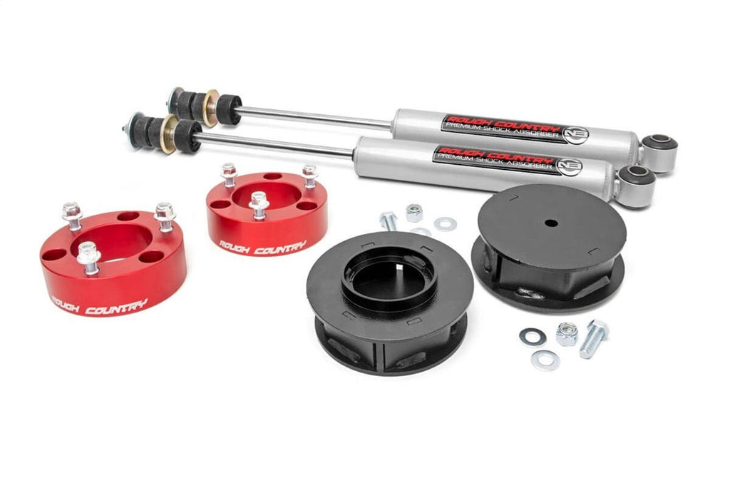 Rough Country 76530RED Suspension Lift Kit w/Shocks for Select Toyota 4Runner, Toyota FJ Cruiser