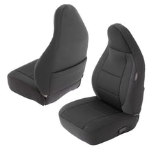 Load image into Gallery viewer, 0306-Wrangler-Tj-Neoprene-Front-And-Rear-Seat-Cover-Set;-BlackBlack