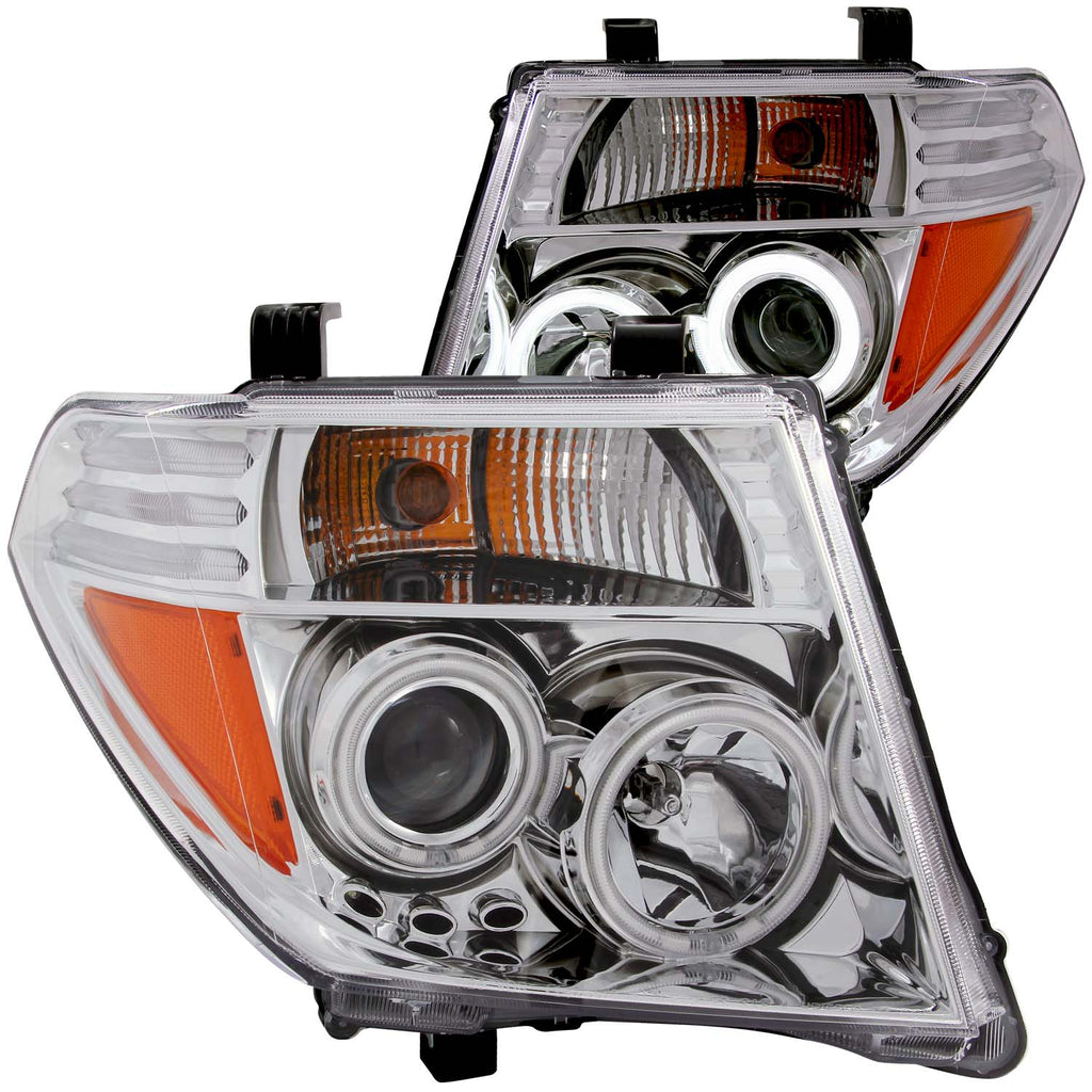 0308-Pathfinder-Projector-Headlights-W-Halo-Chrome-Clear