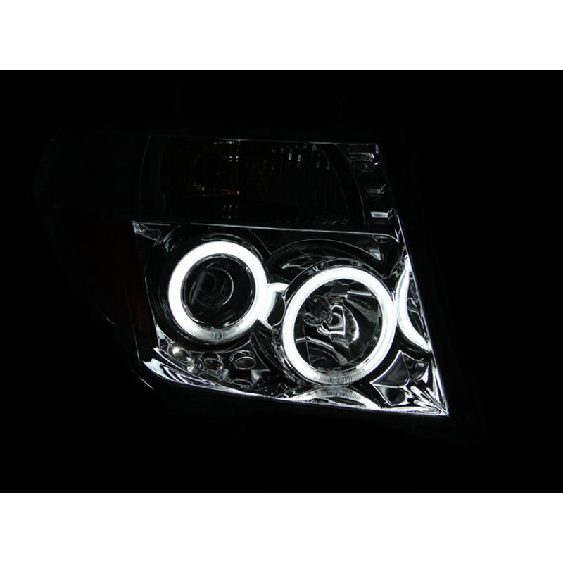 0308-Pathfinder-Projector-Headlights-W-Halo-Chrome-Clear