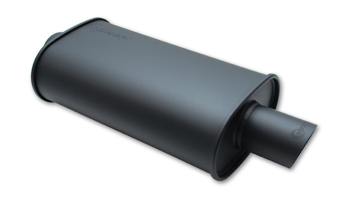 Streetpower-Flat-Black-Oval-Muffler-With-Single-3.5In-Outlet---3.5In-Inlet-I.D.
