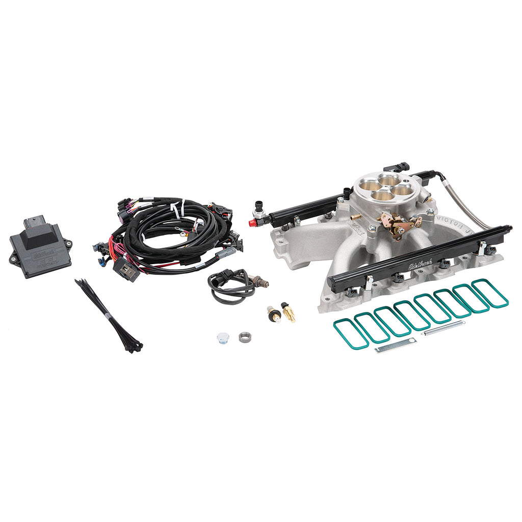 Edelbrock 35710 Pro-Flo 4 EFI Traditional 4150-Style Kit #35710 For Chevy LS Gen III/IV for Select Chevrolet Avalanche, Chevrolet Avalanche 1500, Chevrolet B7, Chevrolet C6500 Kodiak, Chevrolet C7500 Kodiak, Chevrolet Cheyenne, Chevrolet Colorado,