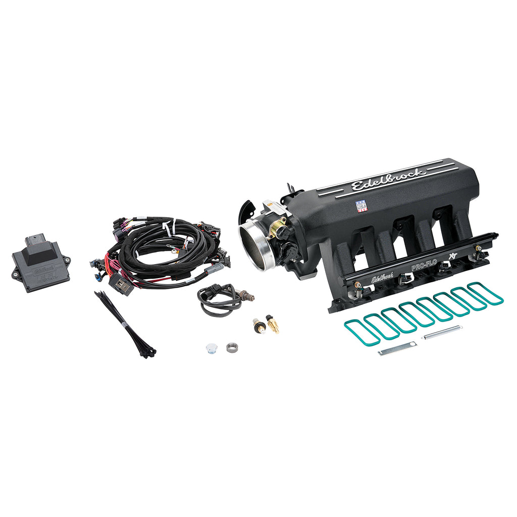Edelbrock 35733 Pro-Flo 4 EFI XT-Style Kit #35733 For Chevrolet LS Gen III/IV for Select Chevrolet Avalanche, Chevrolet Avalanche 1500, Chevrolet B7, Chevrolet C6500 Kodiak, Chevrolet C7500 Kodiak, Chevrolet Cheyenne, Chevrolet Colorado, Chevrolet