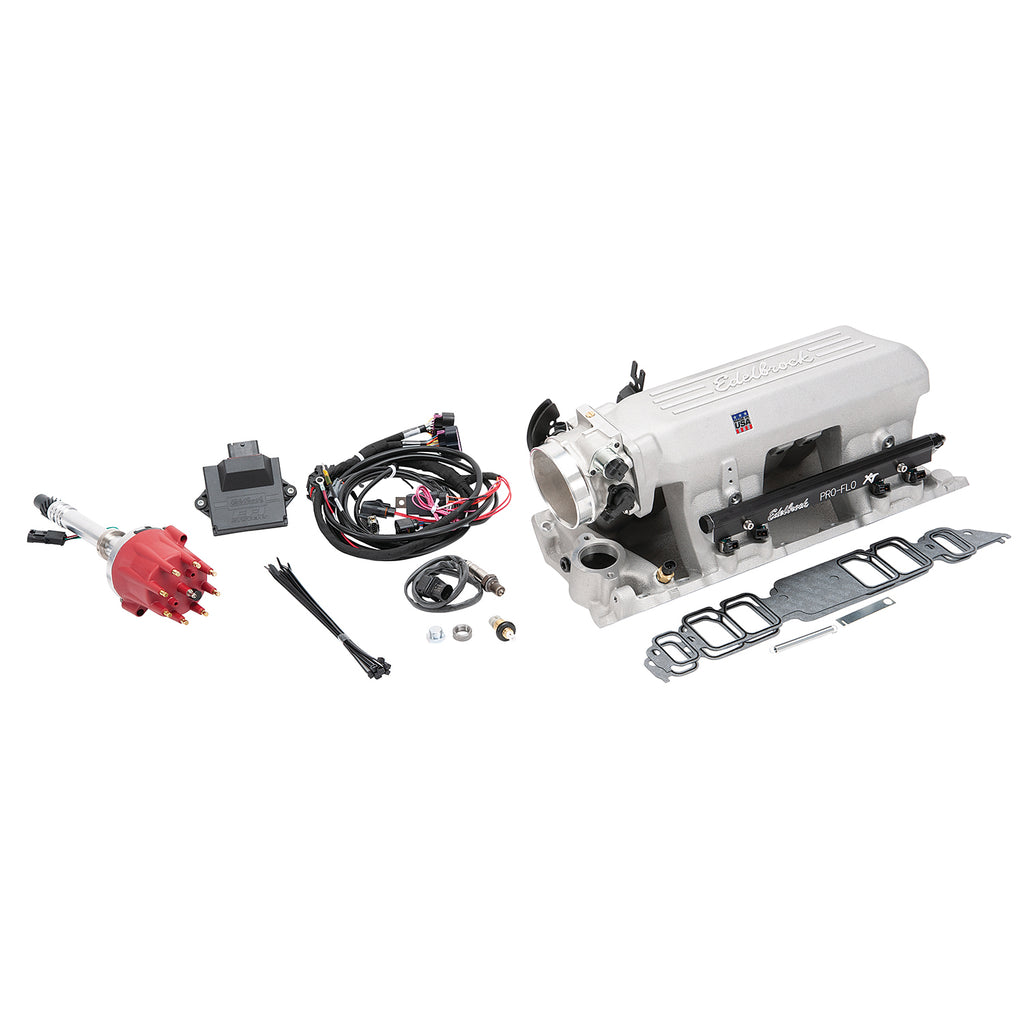 Edelbrock 35870 Pro-Flo 4 EFI XT-Style Kit #35870 For Chevy Big-Block Rectangle Port for Select Chevrolet Bel Air, Chevrolet Biscayne, Chevrolet Blazer, Chevrolet Brookwood, Chevrolet C10, Chevrolet C10 Pickup, Chevrolet C10 Suburban, Chevrolet C20,