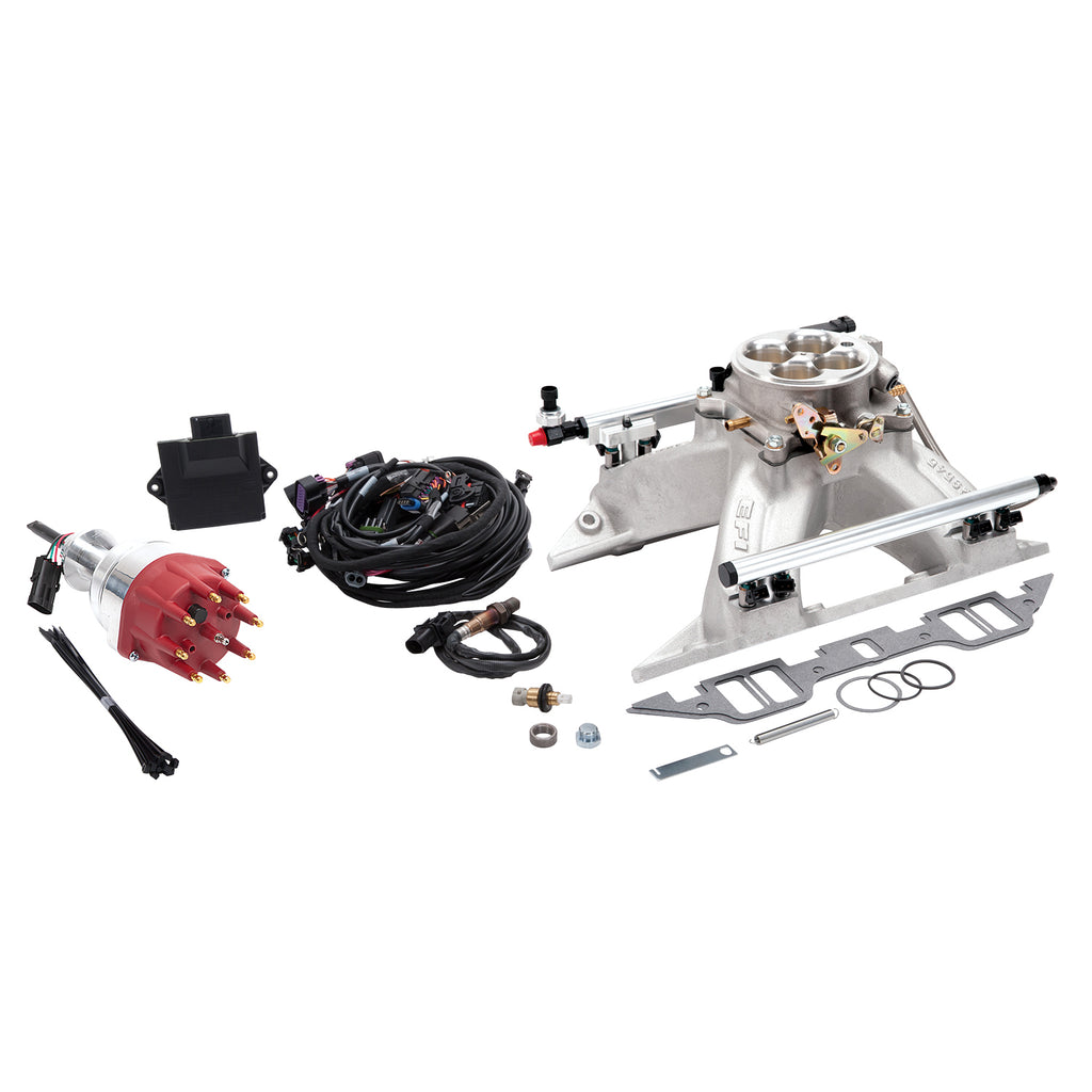 Edelbrock 35910 Pro-Flo 4 EFI Traditional 4150-Style Kit #35910 For Chrysler BB RB 413, 426, 440 for Select Chrysler 300, Chrysler Imperial, Chrysler New Yorker, Chrysler Newport, Chrysler Town & Country, Dodge 880, Dodge B100 Van, Dodge B200, Dodge B200