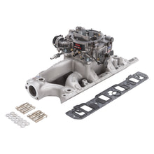 Load image into Gallery viewer, Manifold-And-Carb-Kit-Performer-Rpm-Air-Gap-Small-Block-Ford-289-302-Natural-Finish