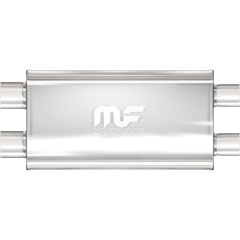 MagnaFlow Exhaust Products 12568 Straight-Through Performance Muffler; 2.5in. Dual/Dual; 5x22x11 Body