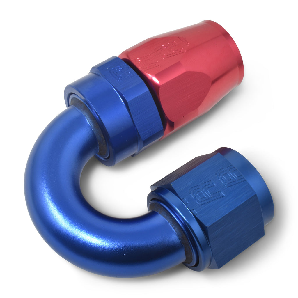 Performance--6-An-RedBlue-180-Degree-Full-Flow-Swivel-Hose-End-(With-916In-Radius)