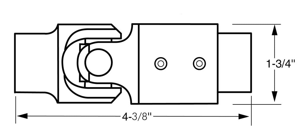 Borgeson 033449 3/4-36 X 3/4DD