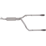 Gibson 66524 Cat-Back Dual Split Exhaust System; Stainless