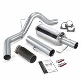 Banks Power 48701-B Monster Exhaust System, 4-inch Single Exit, Cerakote Black Tip