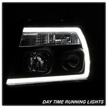 Load image into Gallery viewer, 04-08-Ford-F-150-Projector-Headlights---Light-Bar-Drl---Black-Pro-Yd-Ff15004v2-Lb-Bk