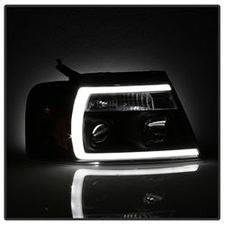 04-08-Ford-F-150-Projector-Headlights---Light-Bar-Drl---Black-Pro-Yd-Ff15004v2-Lb-Bk