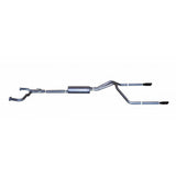 Gibson 68500B Black Elite Cat-Back Dual Split Exhaust System; Stainless