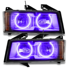 Load image into Gallery viewer, 04-12-Chevrolet-Colorado-Pre-Assembled-Led-Halo-Headlights--UvPurple