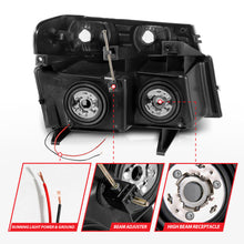 Load image into Gallery viewer, 04-12-Gm-ColoradoCanyonI-Series-Crystal-Headlights---W-Light-Bar-Chrome-Housing-4Pcs