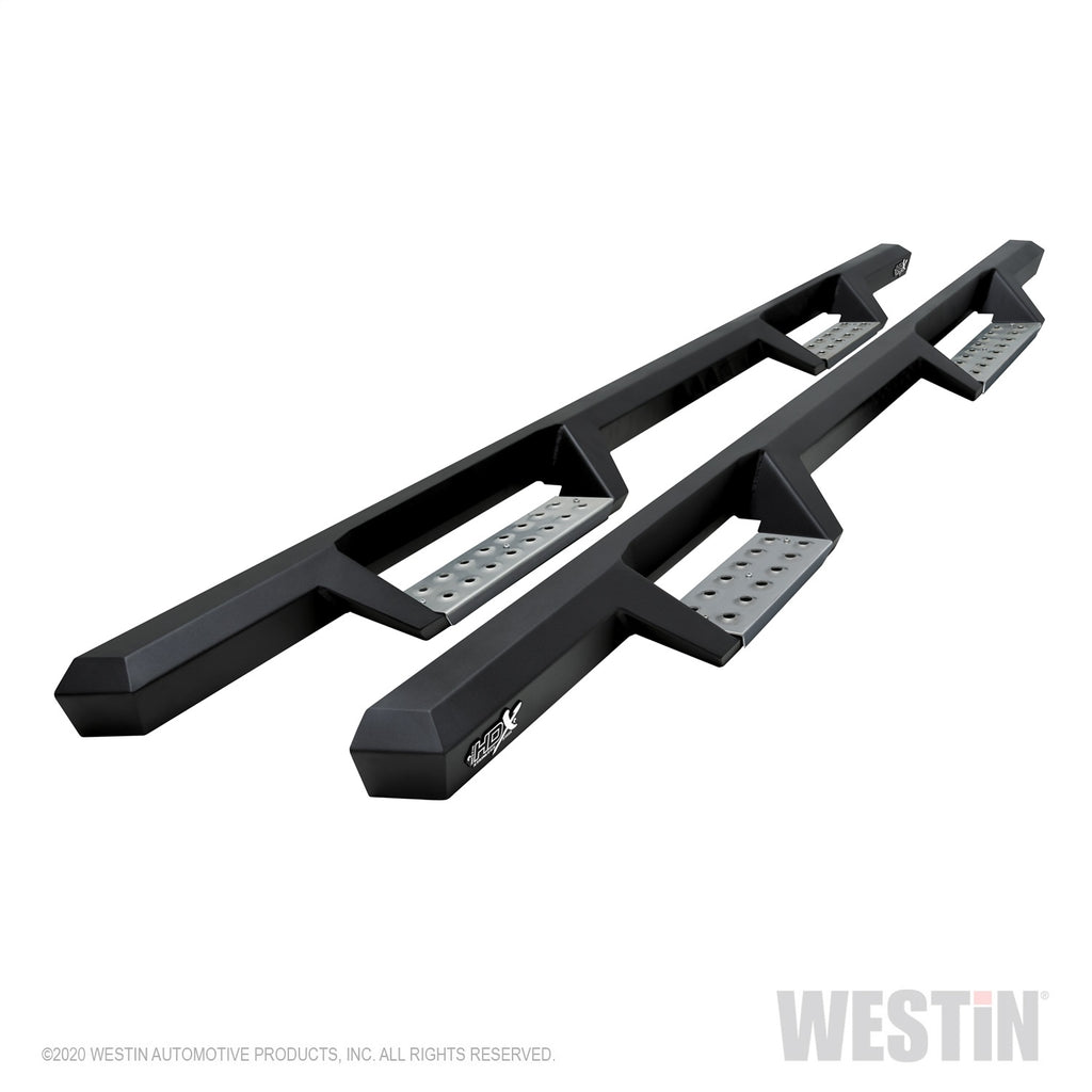 04-13-Chevy-Silverado-1500-Crew-Cab-Hdx-Stainless-Drop-Nerf-Step-Bars---Textured-Black