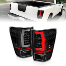 Load image into Gallery viewer, 04-15-Nissan-Titan-Full-Led-Tailights-Black-Housing-Clear-Lens