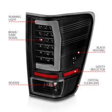 Load image into Gallery viewer, 04-15-Nissan-Titan-Full-Led-Tailights-Black-Housing-Clear-Lens