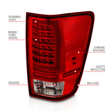 Load image into Gallery viewer, 04-15-Nissan-Titan-Full-Led-Tailights-Chrome-Housing-RedClear-Lens