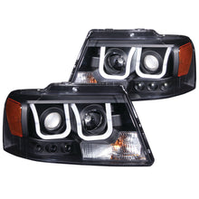Load image into Gallery viewer, 0408-F1500608-Lincoln-Mark-Lt-Projector-Black-Clear-With-Ubar-Headlights-DrivePass