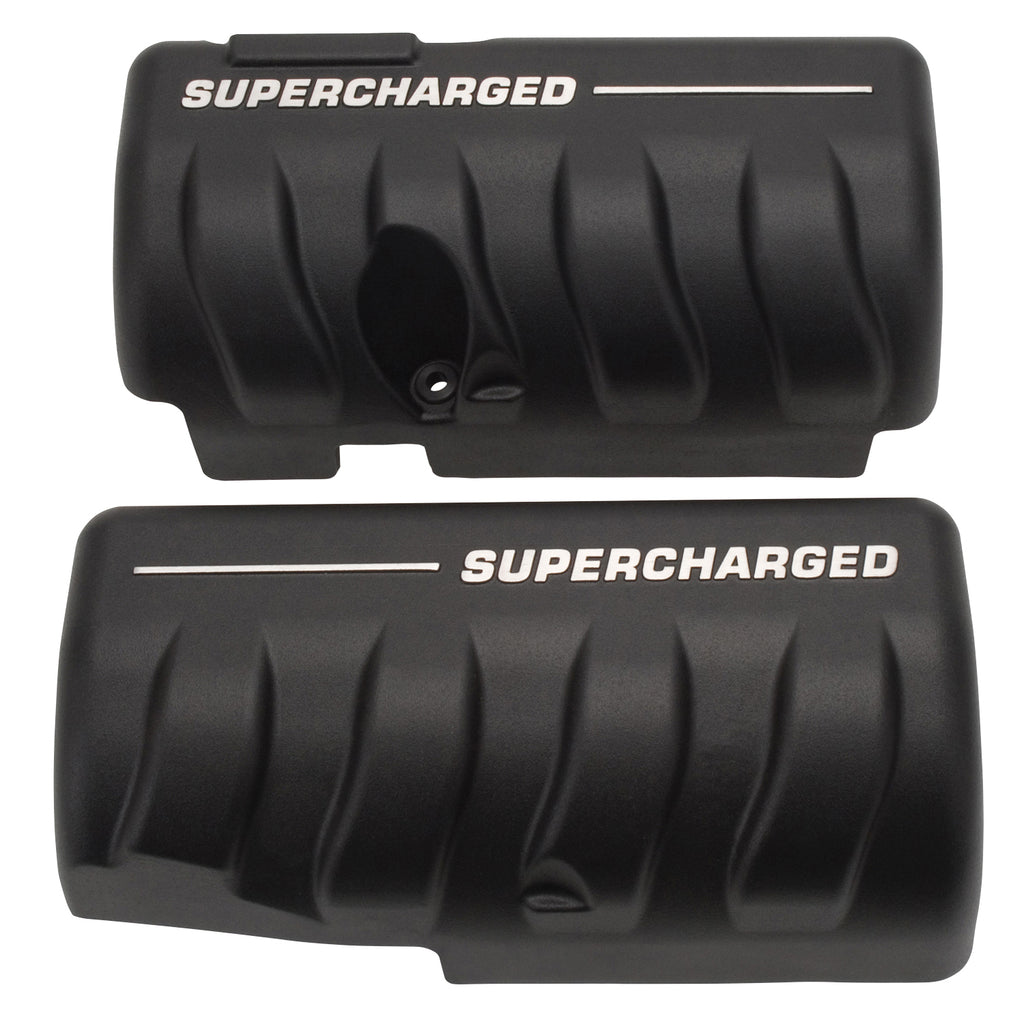 Edelbrock 41123 E-Force Supercharger Aluminum Coil Covers for 2005-13 Corvette for Select Chevrolet Corvette