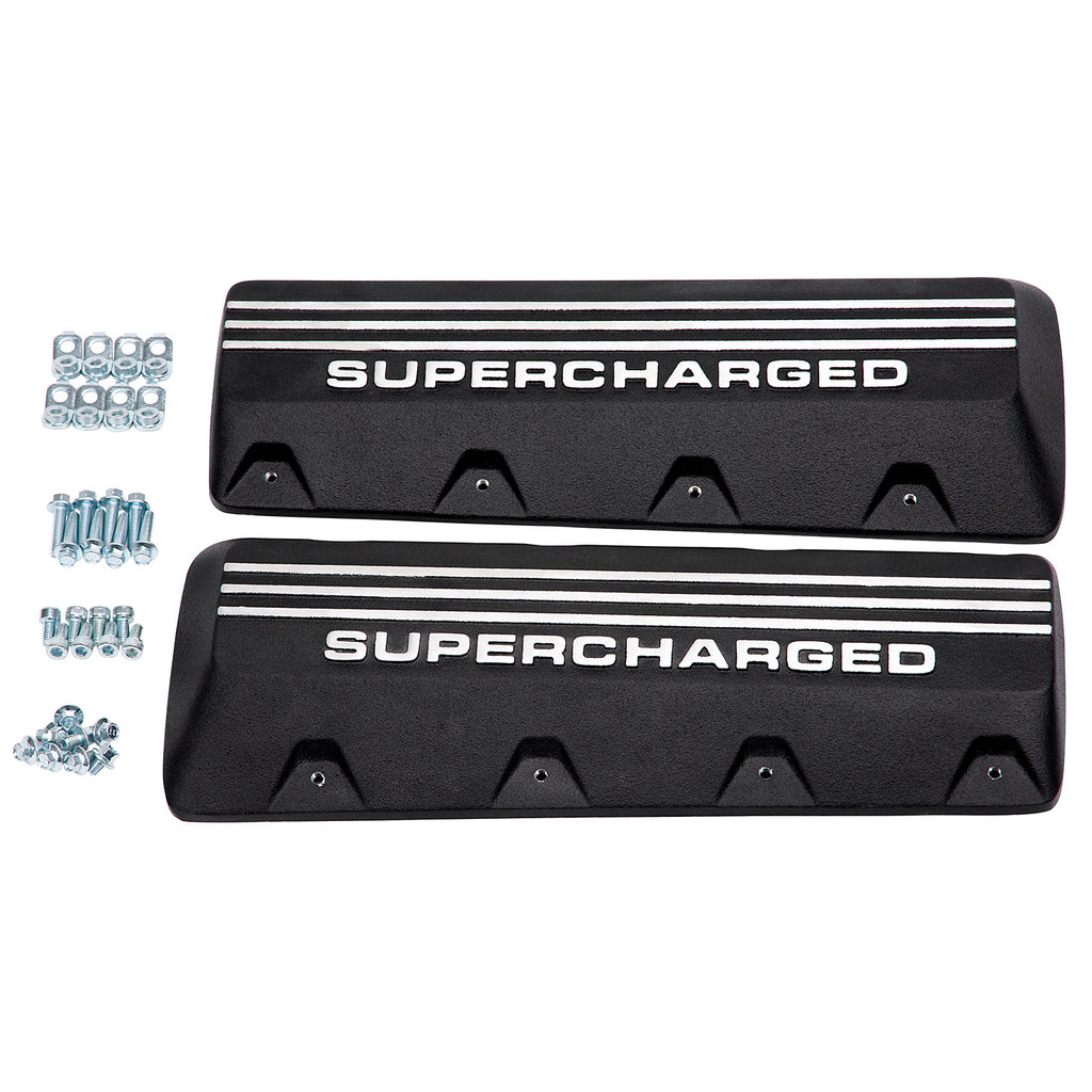 Edelbrock 41139 E-Force Supercharger Aluminum Coil Covers for 2015-16 Chrysler HEMI with DP-3C for Select Chrysler 300, Dodge Challenger, Dodge Charger, Dodge Durango, Jeep Grand Cherokee, Ram 1500, Ram 2500, Ram