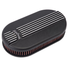 Load image into Gallery viewer, Edelbrock 41153 Classic Series Black Small Oval Cast Air Cleaner for Single 4-bbl Carb