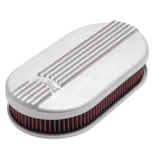 Load image into Gallery viewer, Edelbrock 41159 Classic Series Satin Small Oval Cast Air Cleaner for Single 4-bbl Carb