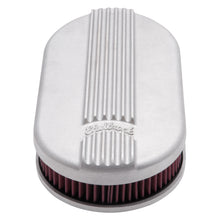 Load image into Gallery viewer, Edelbrock 41159 Classic Series Satin Small Oval Cast Air Cleaner for Single 4-bbl Carb
