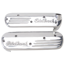 Load image into Gallery viewer, Edelbrock 41181 LS Series Coil Covers in Polished Finish (3-3/8" Overall Height) for Select Cadillac CTS, Chevrolet Camaro, Chevrolet Corvette, Pontiac Firebird, Pontiac GTO