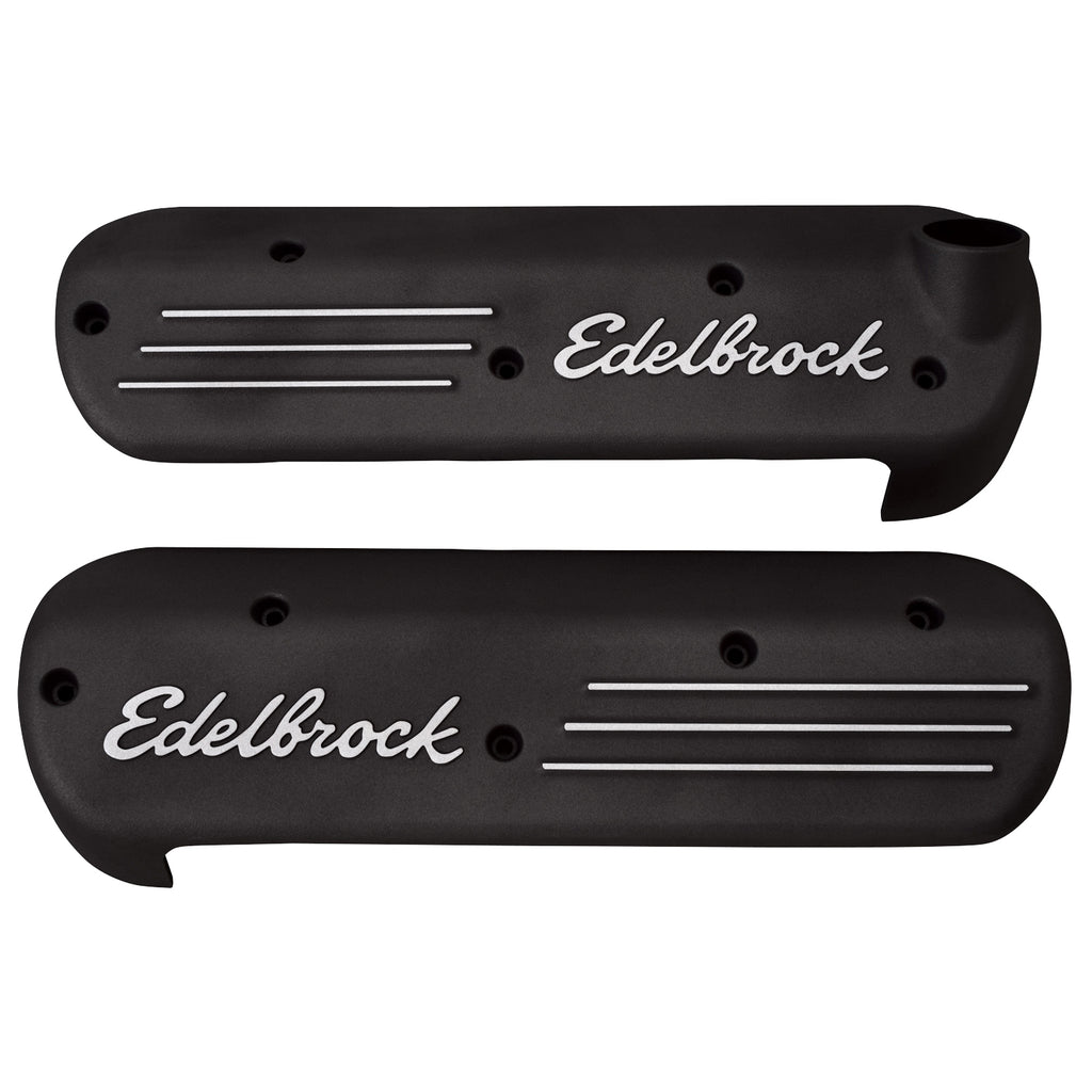 Edelbrock 41183 LS Series Coil Covers in Black Finish (3-3/8" Overall Height) for Select Cadillac CTS, Chevrolet Camaro, Chevrolet Corvette, Pontiac Firebird, Pontiac GTO