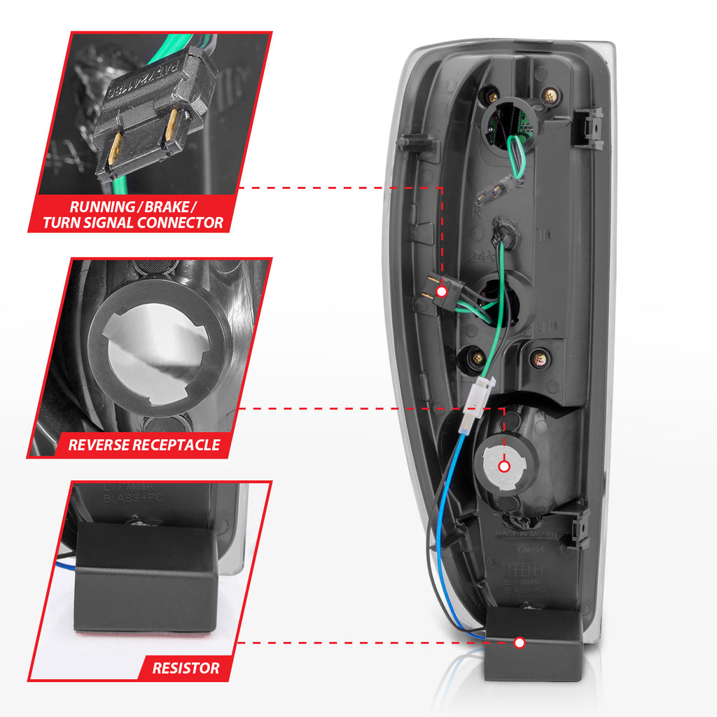 0412-ColoradoCanyon-Led-Tail-Lights-Black-Housing-Clear-Lens