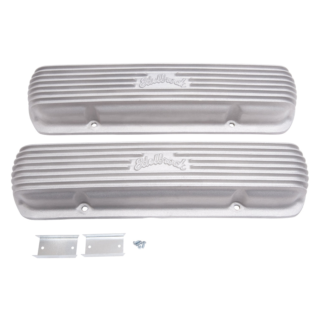 Edelbrock 41309 Classic Series Valve Cover for Pontiac 301-455 V8 1962-79