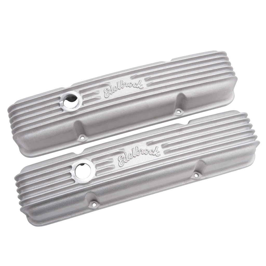 Edelbrock 41439 Classic Series Valve Cover for Chevy 262-400 V8 1959-86
