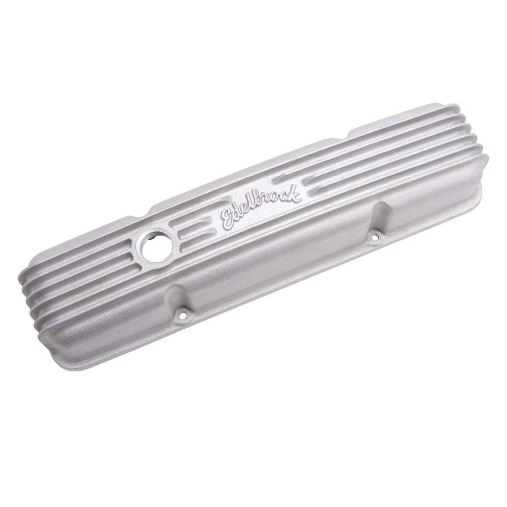 Edelbrock 41449 Classic Series Valve Cover for Chevy 262-400 V8 1959-86