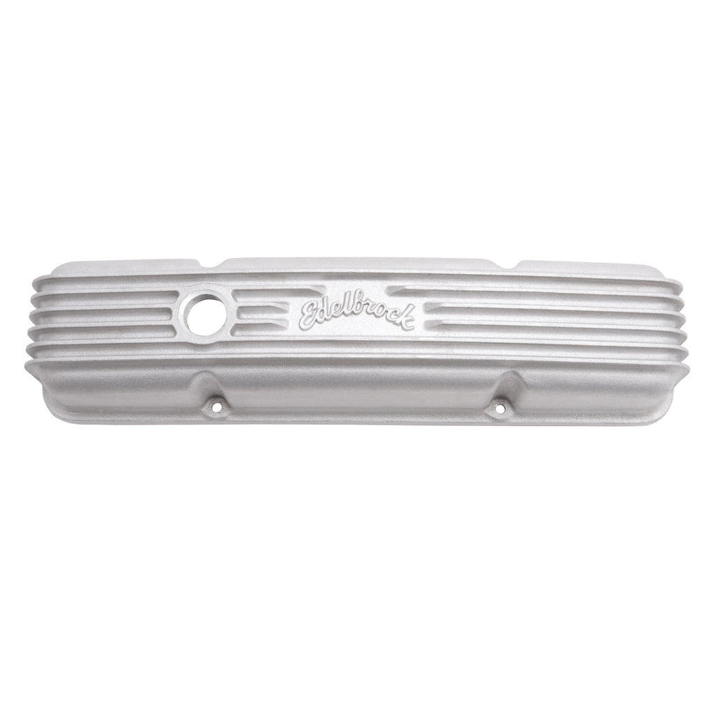 Edelbrock 41449 Classic Series Valve Cover for Chevy 262-400 V8 1959-86