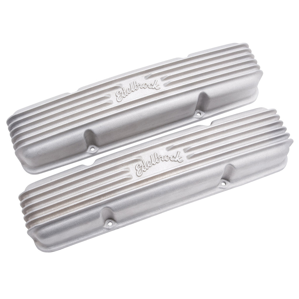 Edelbrock 41459 Classic Series Valve Cover for Chevy 262-400 V8 1959-86