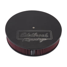 Load image into Gallery viewer, Edelbrock 41613 Victor Series Round Air Cleaner, 14" diameter with 3" element, Black Finish