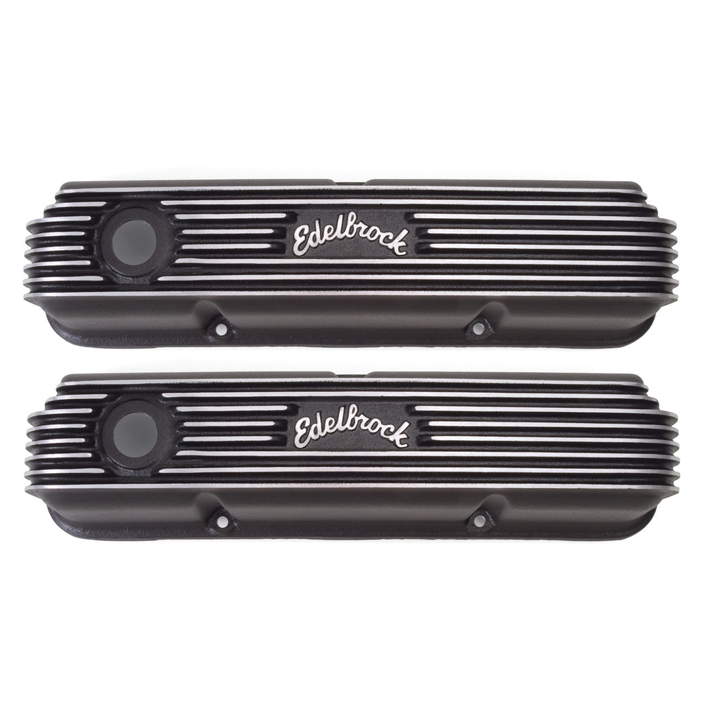 Edelbrock 41623 Classic Series Valve Cover for Ford FE V8 1958-1976 for Select Ford 300, Ford Club, Ford Country Sedan, Ford Country Squire, Ford Courier Sedan Delivery, Ford Custom, Ford Custom 300, Ford Custom 500, Ford Del Rio Wagon, Ford F-100, Ford