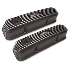 Load image into Gallery viewer, Edelbrock 41623 Classic Series Valve Cover for Ford FE V8 1958-1976 for Select Ford 300, Ford Club, Ford Country Sedan, Ford Country Squire, Ford Courier Sedan Delivery, Ford Custom, Ford Custom 300, Ford Custom 500, Ford Del Rio Wagon, Ford F-100, Ford