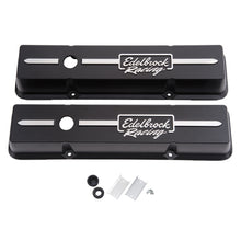 Load image into Gallery viewer, Edelbrock 41633 Racing Series Valve Covers forChevy 262-400 V8 1959-86.