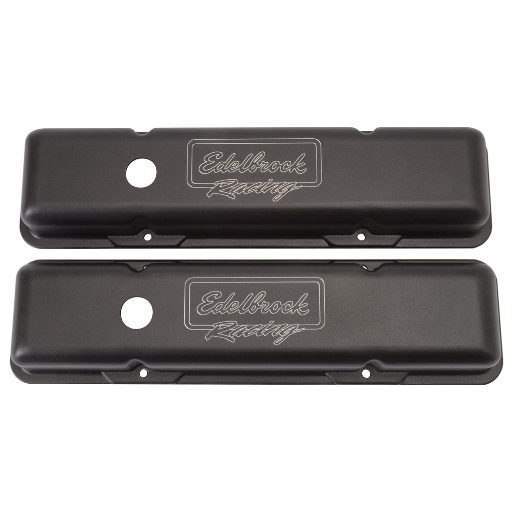 Edelbrock 41713 Victor Series Valve Covers for Chevy 262-400 1959-86