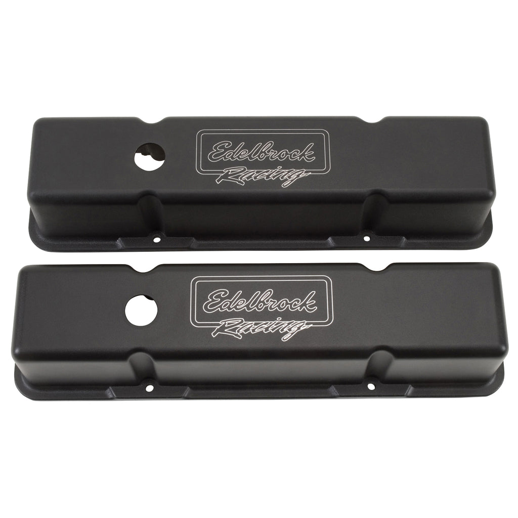 Edelbrock 41733 Victor Series Valve Covers for Chevy 262-400 1959-86