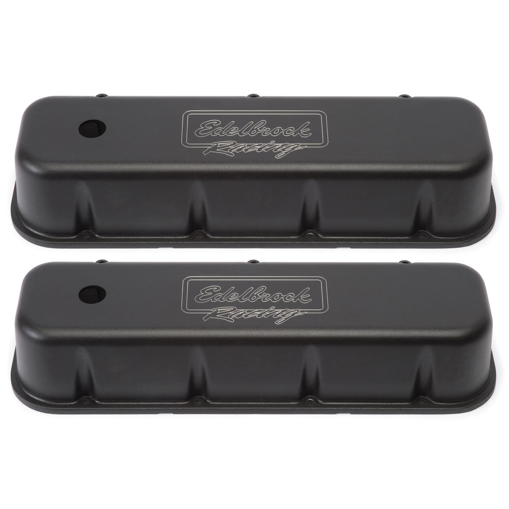 Edelbrock 41803 Victor Series Valve Covers, Tall Profile, Chevy 396-502, 1965 & Later