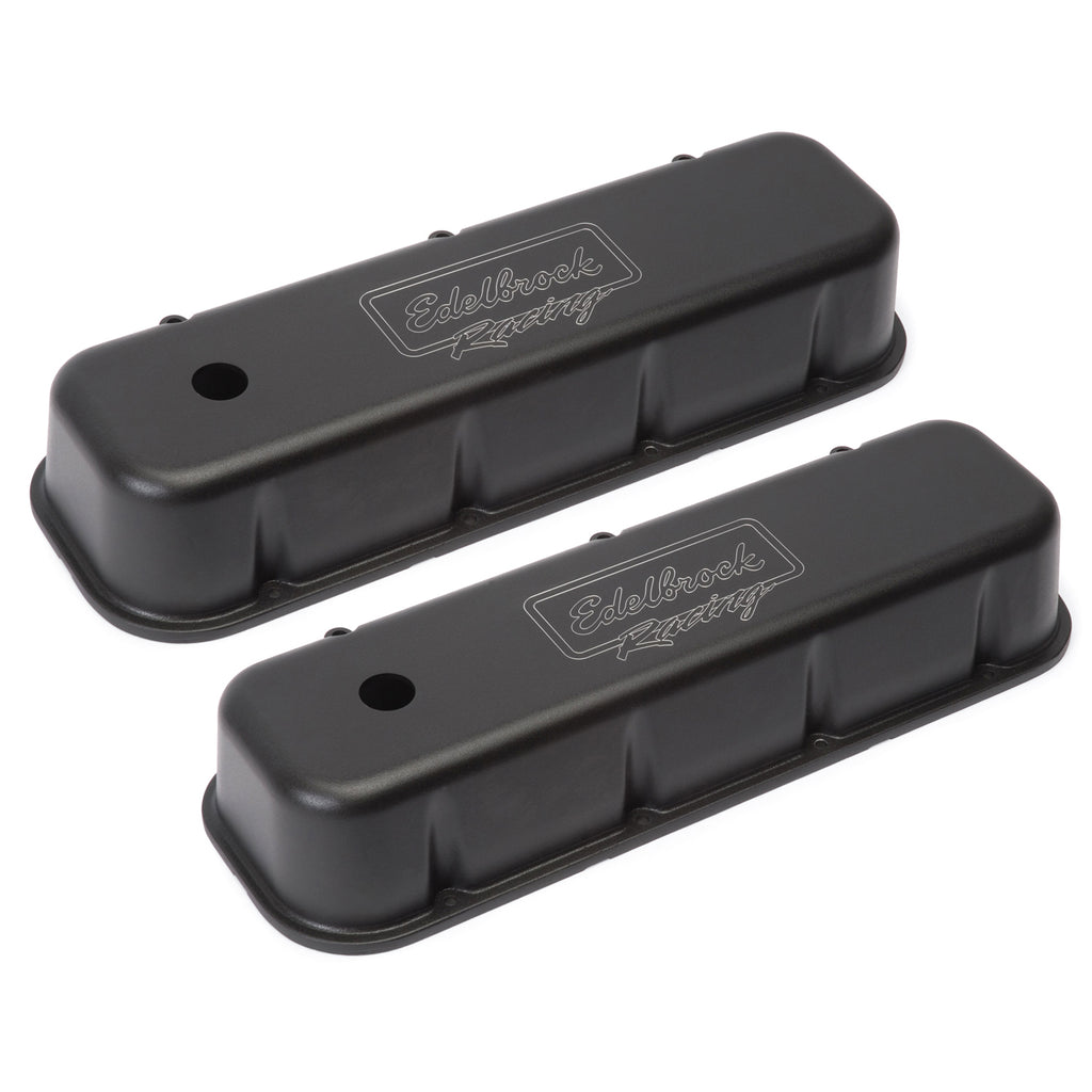 Edelbrock 41803 Victor Series Valve Covers, Tall Profile, Chevy 396-502, 1965 & Later