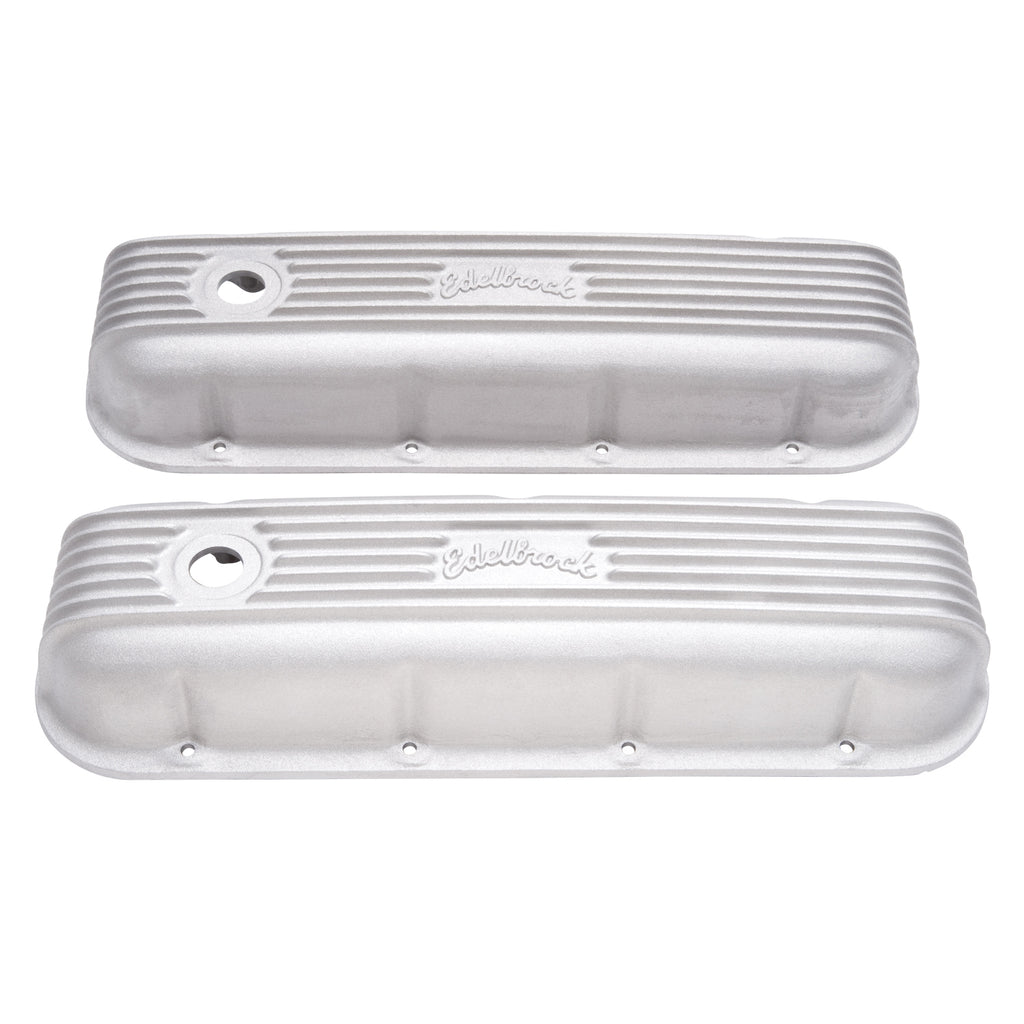 Edelbrock 41859 Classic Series Valve Cover for Chevy Big-Block V8 1965 & Later for Select Chevrolet Bel Air, Chevrolet Biscayne, Chevrolet Blazer, Chevrolet Brookwood, Chevrolet C10, Chevrolet C10 Pickup, Chevrolet C10 Suburban, Chevrolet C20, Chevrolet