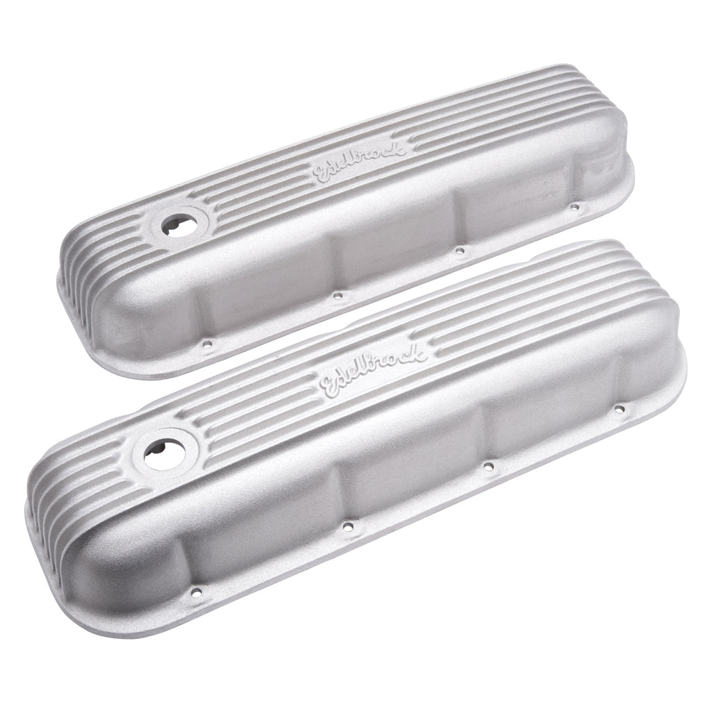 Edelbrock 41859 Classic Series Valve Cover for Chevy Big-Block V8 1965 & Later for Select Chevrolet Bel Air, Chevrolet Biscayne, Chevrolet Blazer, Chevrolet Brookwood, Chevrolet C10, Chevrolet C10 Pickup, Chevrolet C10 Suburban, Chevrolet C20, Chevrolet